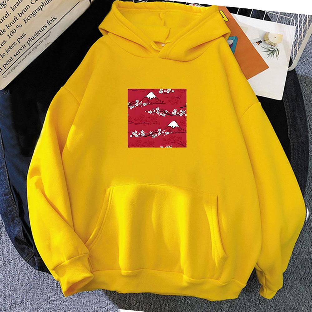 

Толстовки с графикой цветущей сакуры в японском стиле Токио, модный свитшот Funko Pop с мультяшным принтом, повседневная одежда 3XL