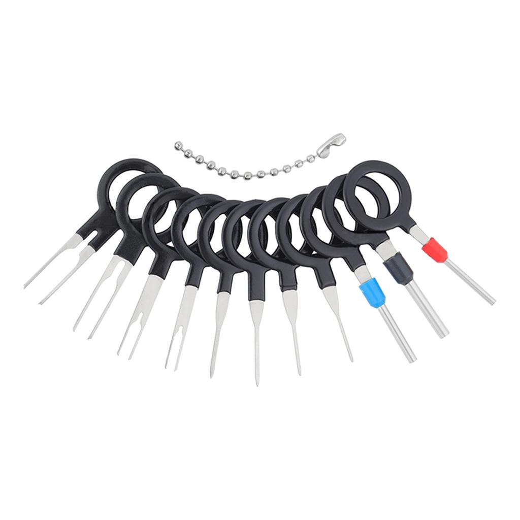 Auto Electrical Wiring Crimp Connector Pin Extractor Puller Terminals Removal Key Tools Set For Car Remover Key Tools Set For Most Connector Terminal
