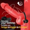 Vibrating Cock Ring with Mini Vibrator, Mikilnqilo Male Sex Toys Penis Vibrator Extender To Enlarge Sleeve Girth, Delay Ejacula