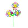 Colorful Cartoon Sunflowers Pinwheel for Outdoor Use