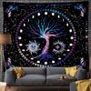 Tree Of Life Tapestry Wall Hanging Moon Phase Snake Tapestries Trippy Bohemia Hippie Mushroom Moth Floral For Living Room Bedroo