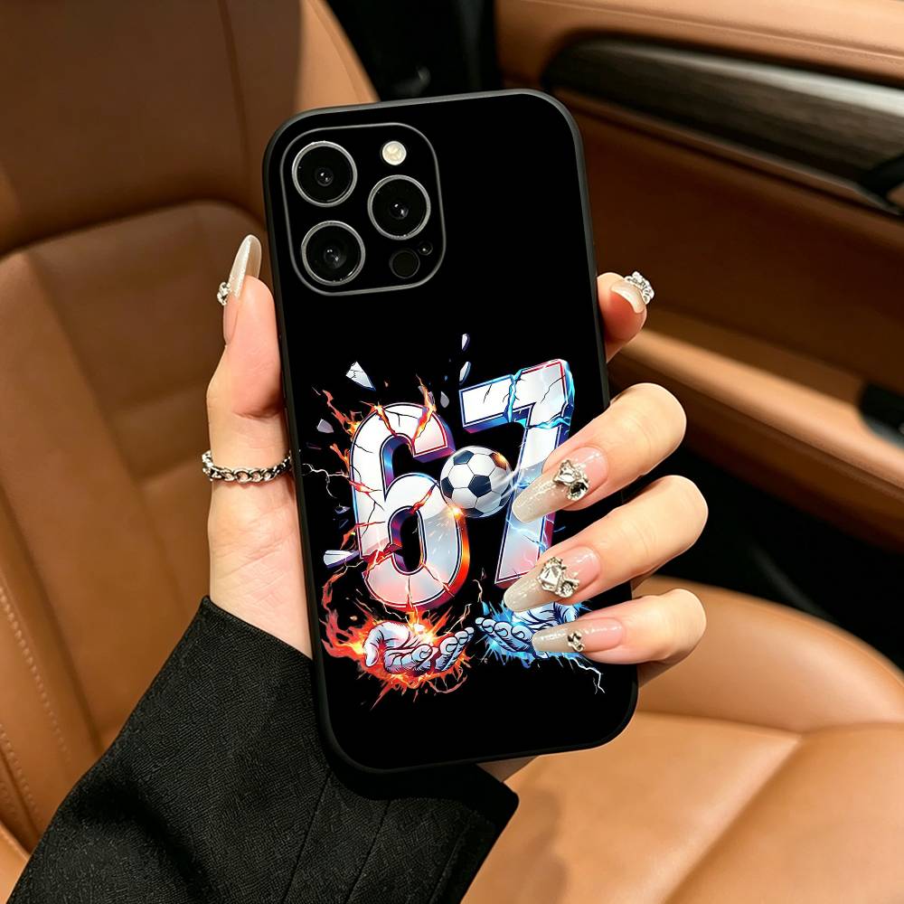 Steal A Brainrot Six Seven Phone Case For iPhone 17,16,15,14,13,12,11 Pro Max,16Plus,XS Soft Black Cover