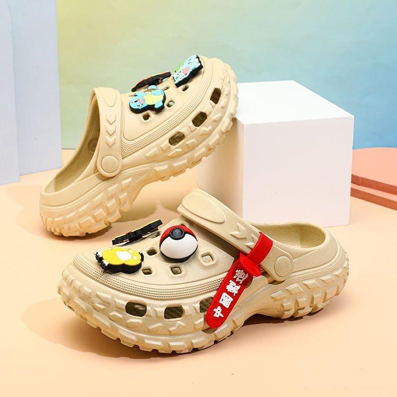 Adorables Sabots Pikachu pour Enfants Sandales d'Été Respirantes Antidérapantes et Confortables