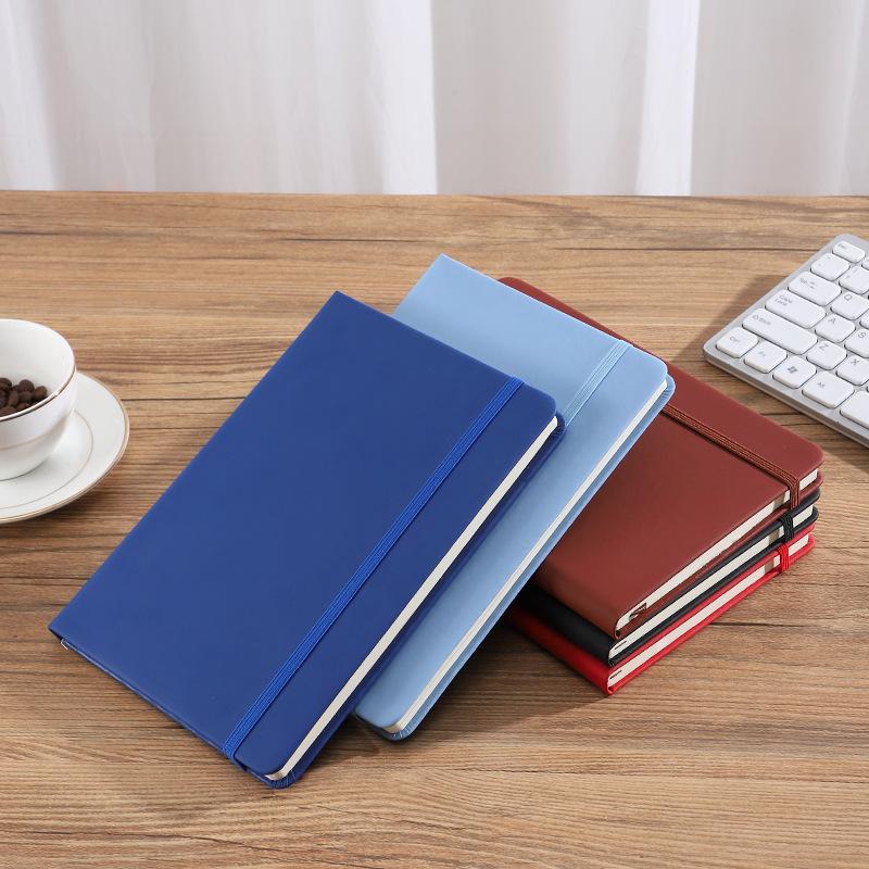 A5 Hard-shell Strappy Notebook  Pu Notebook Can Print Logo Business Strappy Notebook
