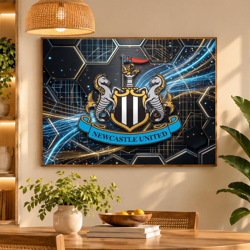 5D Diamond Painting Newcastle United Football DIY Full Drill Diamond Art Kit Home Decoration