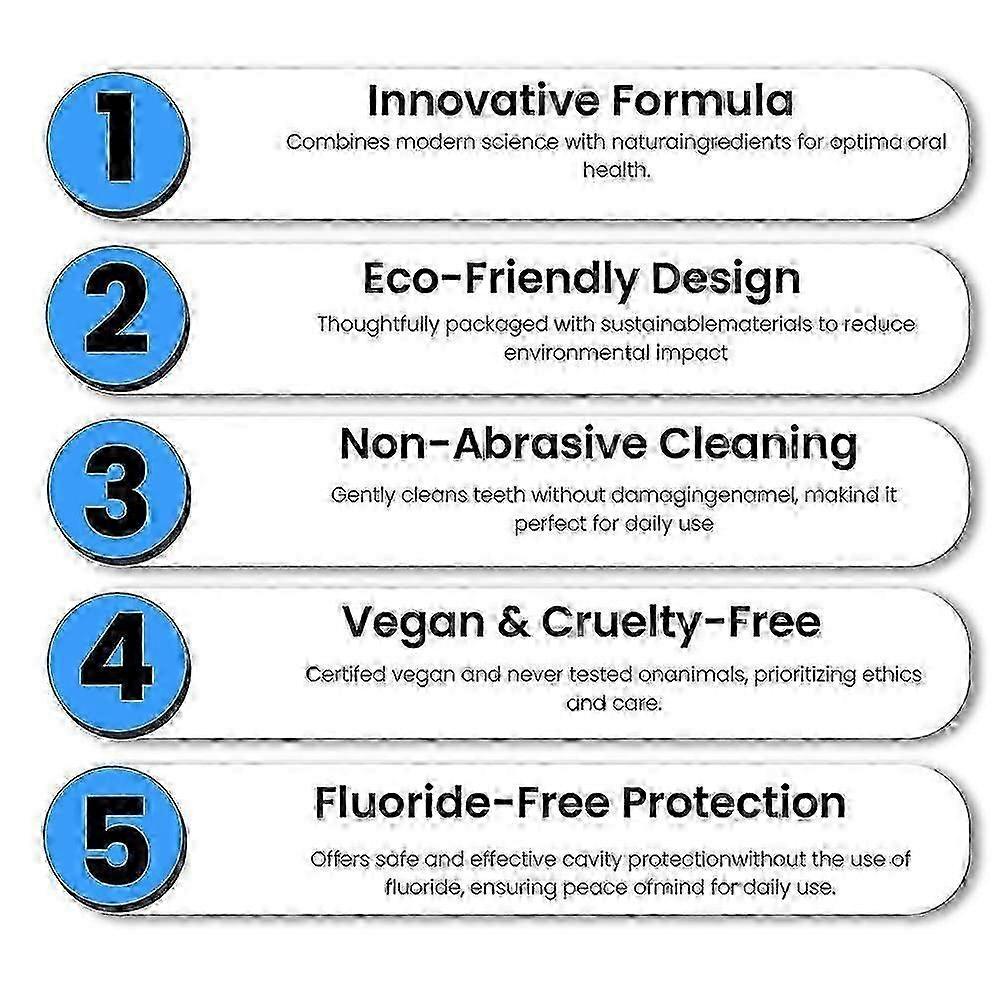 10% nHAP Nano Hydroxyapatitová zubní pasta pro citlivé zuby - Pokročilá oprava skloviny Bez fluoridu a bělící formule, Příchuť svěží máty