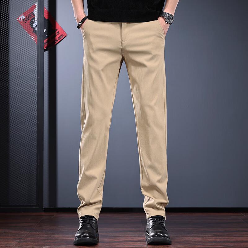 

Men s Wrinkle-Resistant Straight-Fit Casual Pants 33
