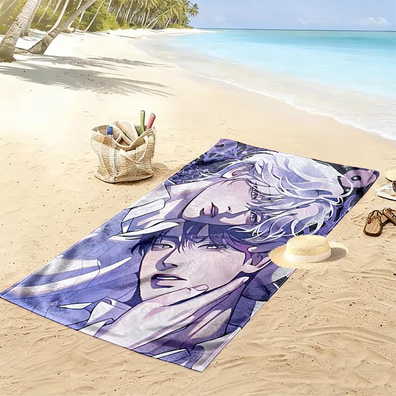 Pearl Boy 2D Flat Print Beach Towel, Large Soft Quick Dry Towel for Beach Camping SwimmingDSTJ0925296