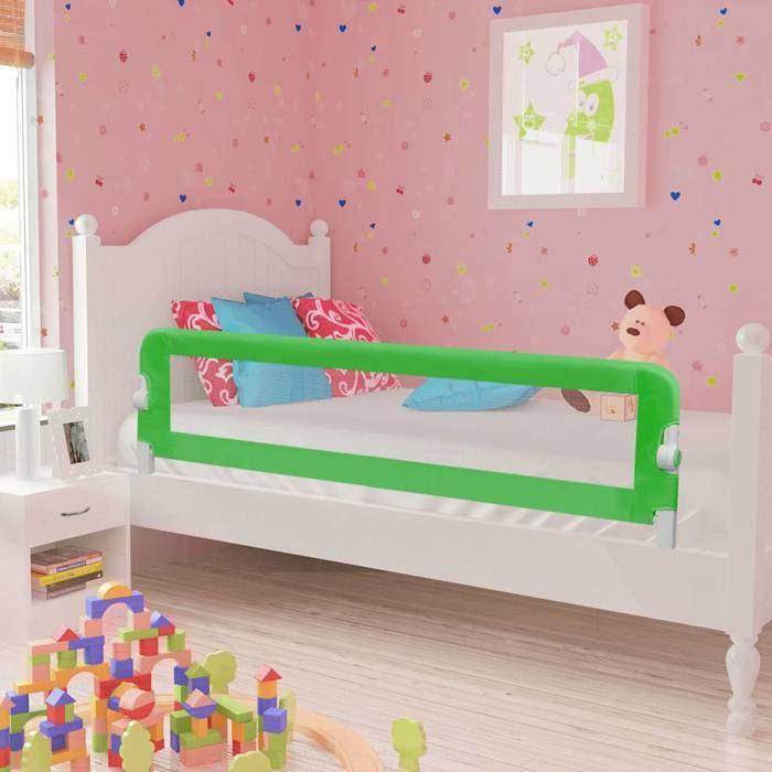 VidaXL Bed Rail for Children 150x42 Cm Green 10100