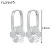 Vintage Gold Color Metal Drop Earrings 925 Sterling Silver Needle Geometric Pendants Hoop Earrings for Women 2026 New Jewelry