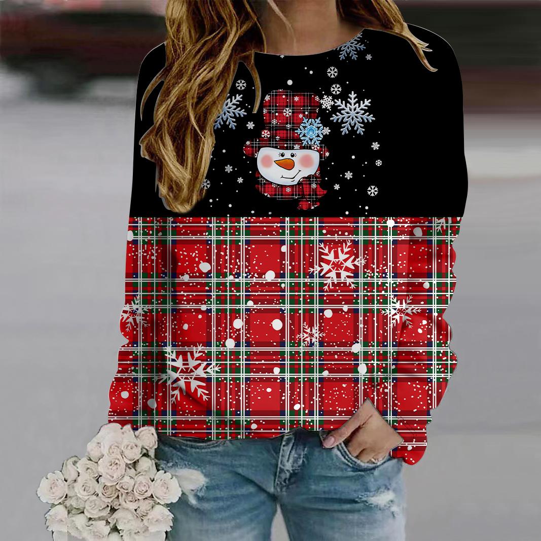 Осенняя женская мода с круглым вырезом и длинным рукавом — фото 4