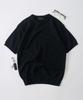 ANALOG MOOD Airy Cooling Round Short Sleeve Knit (Black)
