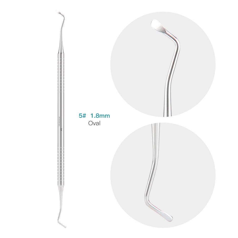 1Pcs AZDENT Dental Excavator Endo Spoon Double Ended Instruments Stainless Steel Tooth Cavity Carious Decay Treatment Lab Tool