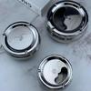 Stainless Steel Ashtray with Windproof Lid Rust Proof Easy to Clean 3 Sizes for Home Outdoor Hiking Travel Use