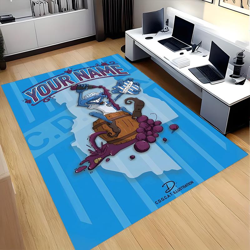 Club Deportivo Godoy Cruz (1) Rug Suitable For Spaces Such As Bedrooms And Entryways Features A Non Slip Backing An Ideal Choice For A Gift