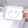 Cartoon Smiley Face Doppelablauf Seifendose Europäisch Groß Waschseifendose Badezimmer Seifenablage Seifenständer