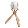 Storage Rack Baseball Display Stand Wooden Baseball Support Bracket  Tabletop Decor