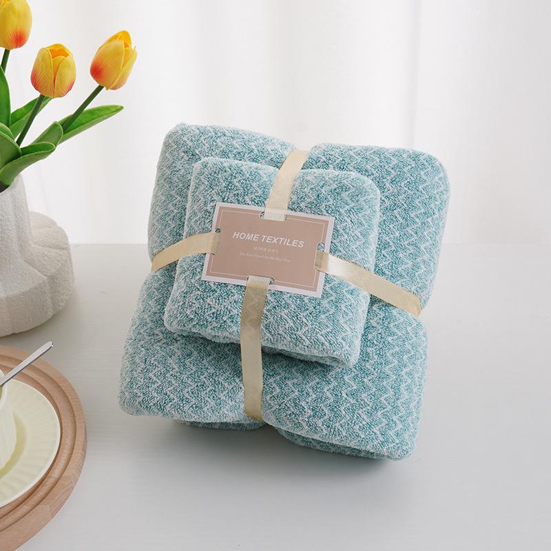 Coral Velvet Towel Bath Towel Set Thickened Absorbent Towel Cover Product Face Wash Towel
