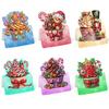 6 Pcs DIY Rhinestone Painting Birthday Gnome Greeting Card Kit 5D Rhinestone Art Birthday Cards for Adults Kids Anniversary Holiday Gifts