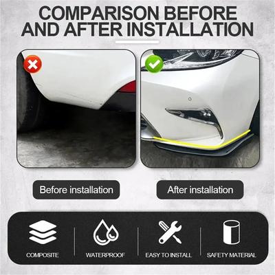 1Pair Car Bag Corner Bumper Spoiler Front Rear Lip Anti-Collision Universal Car Side Skirt Anti Collision Rear Corner Accessory