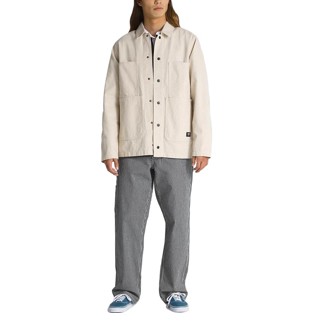 Vans Hickory Stripe Drill Chore Jacket Men Jacket Off-White VN0008G27VJ