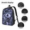 Spooky Month Horror Cartoon Kids Backpack Lunch Box Pen Bags for Boys Girls Backpacks Cute Schoolbag Bookbag Set