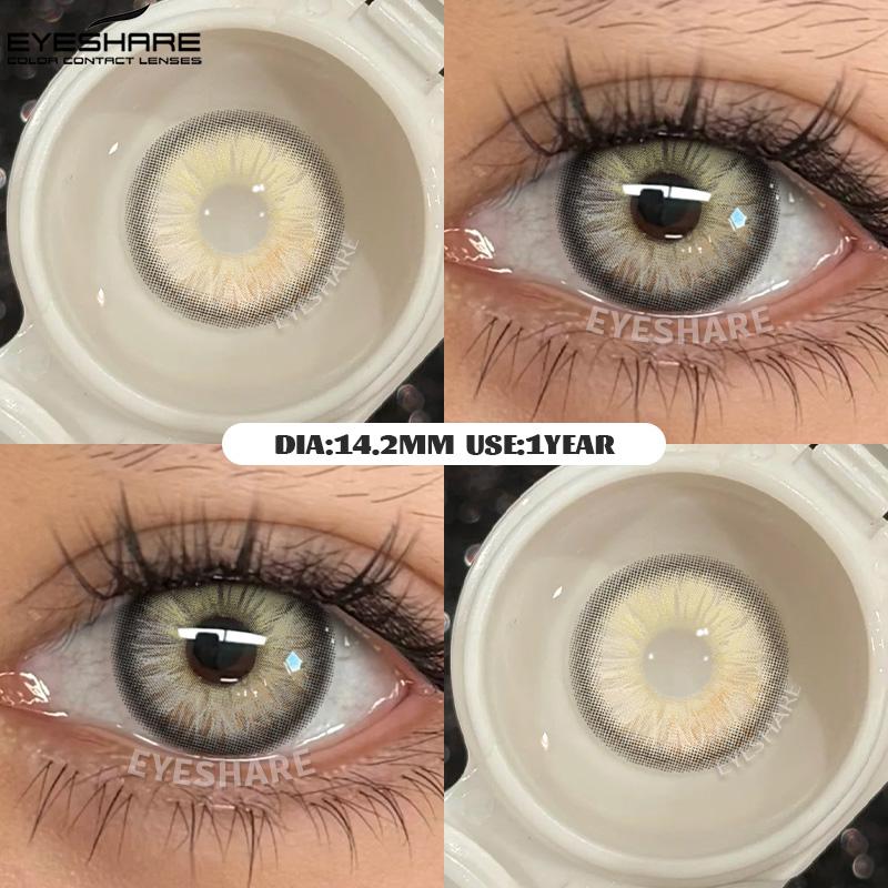 Eyeshare YENİ Mavi Göz Rengi Lens 1 Çift Gözler İçin Yeşil Renkli Göz Bebekleri Doğal y2k Moda Lensler Kore Tarzı Colorcon Göz Lensleri