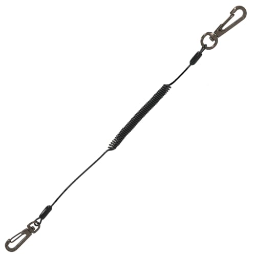 Takagi Safety Cord Black 0.5kg Tool Fall Prevention Lost Prevention Safety Measure Strap Spiral Cord Curl Cord Wire Telescopic Nasucan