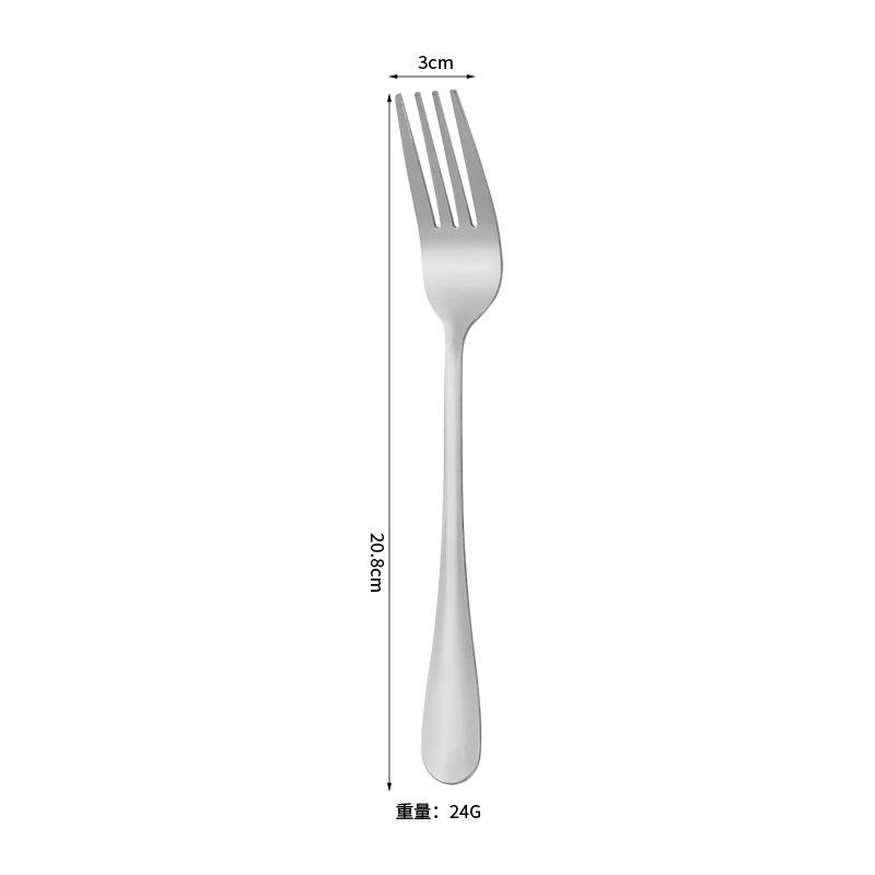 Stainless steel tableware 24-piece gift box set Western food steak knife fork spoon tableware set