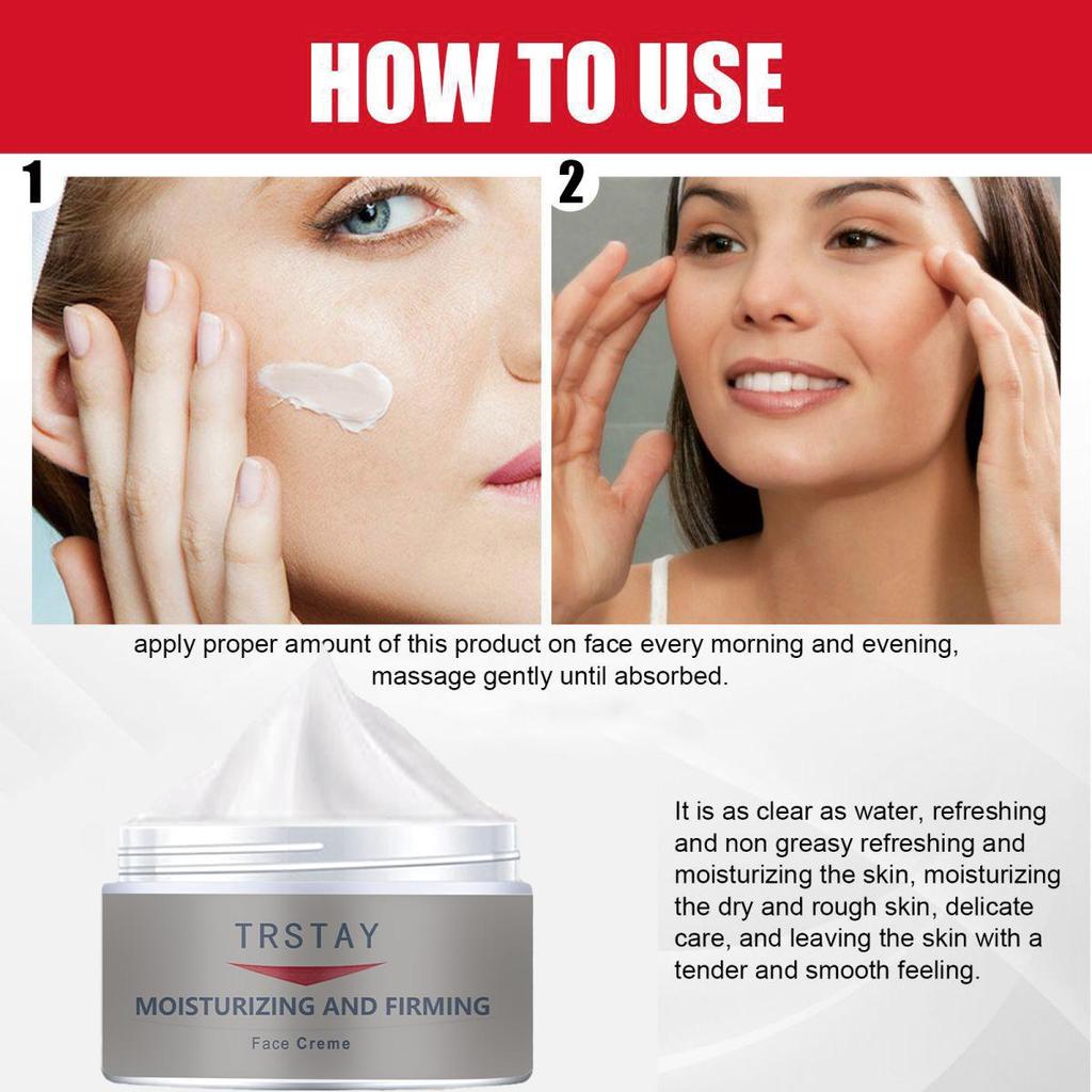 Krém na obličej proti vráskám, zpevňující pleť, bělící a rozjasňující, antioxidační, hydratační krém proti stárnutí