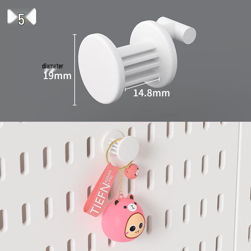 Miflame Wall-Mounted Pegboard Organizer with iPad Stand