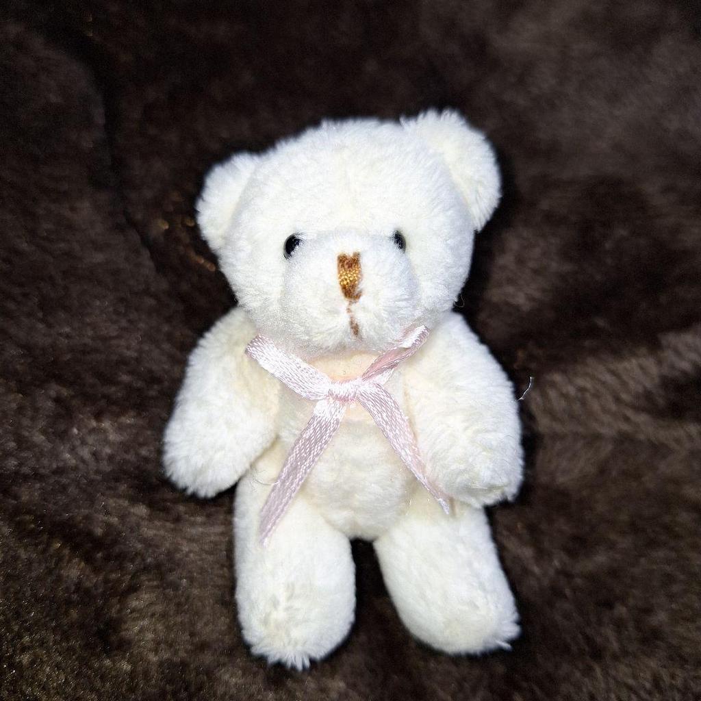 [USED] Teddy Bear, Mini Plush Toy, Bear, Retro Heisei Style