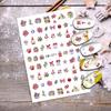 Snowflake Santa Claus Silver Nail Stickers - Christmas Decoration, Hot Seller in Cross-border E-commerce