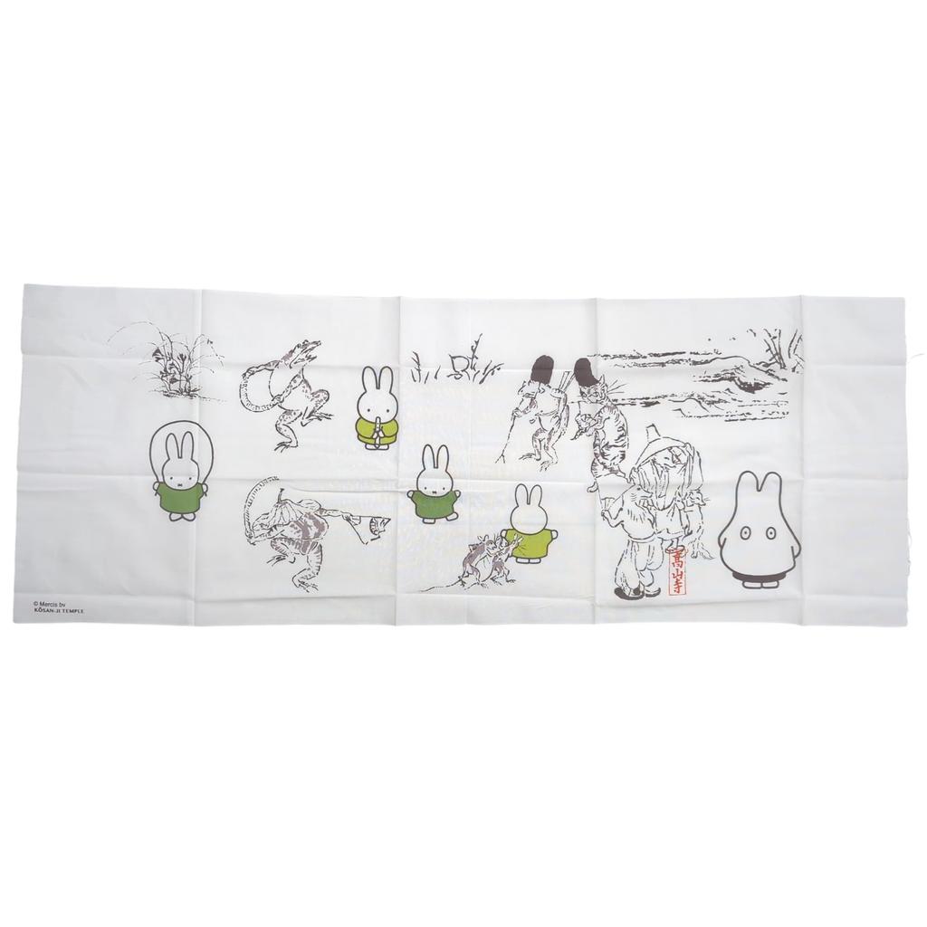 Marimo Craft Miffy x Choju Giga Tenugui W340xH900mm (Festival) Approx. DBC-235