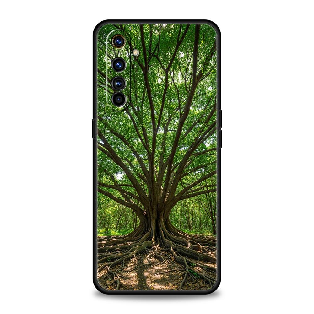 Beautiful Nature Forest Tree Phone Case For Realme 13 12 10 9 8 7 GT3 GT5 GT2 Pro Plus 5G C21 C25 C35 GT Neo 2 3 3T 5 Cover