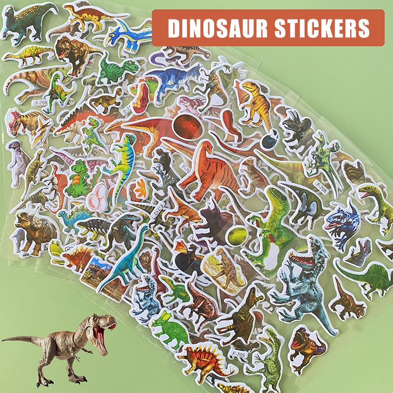 10 Sheets Dinosaur Stickers for Boys Kids Toy Gift DIY Laptop Phone Suitcase Notebook Ancient Animal Sticker Graffiti Decals