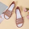 Flat Bottom Cool Slippers Women's New Soft Bottom Soft Surface Beach Hollow Sandals Non-slip Fish Mouth Sandals Waterproof Women's Shoes