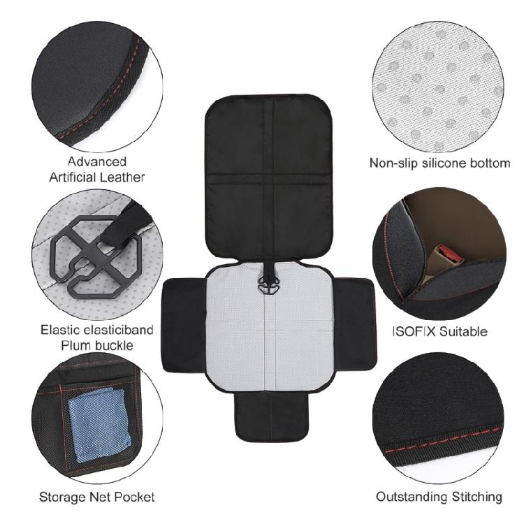 Sitzschoner für Kind Baby Haustier Kratzfest Polstermatte Matte Anti-Rutsch Sitzmatte mit Aufbewahrungstasche Autozubehör