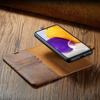 (brown, Samsung S21 Ultra) Business Genuine Leather Wallet Case  Card Holder Strong Magnetic Flip Cover