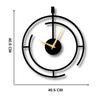 Analog Wall Clock for Home & Office | Big Size Stylish Latest Home Decor | (40 X 40 CM) | Black Color (Battery Included)