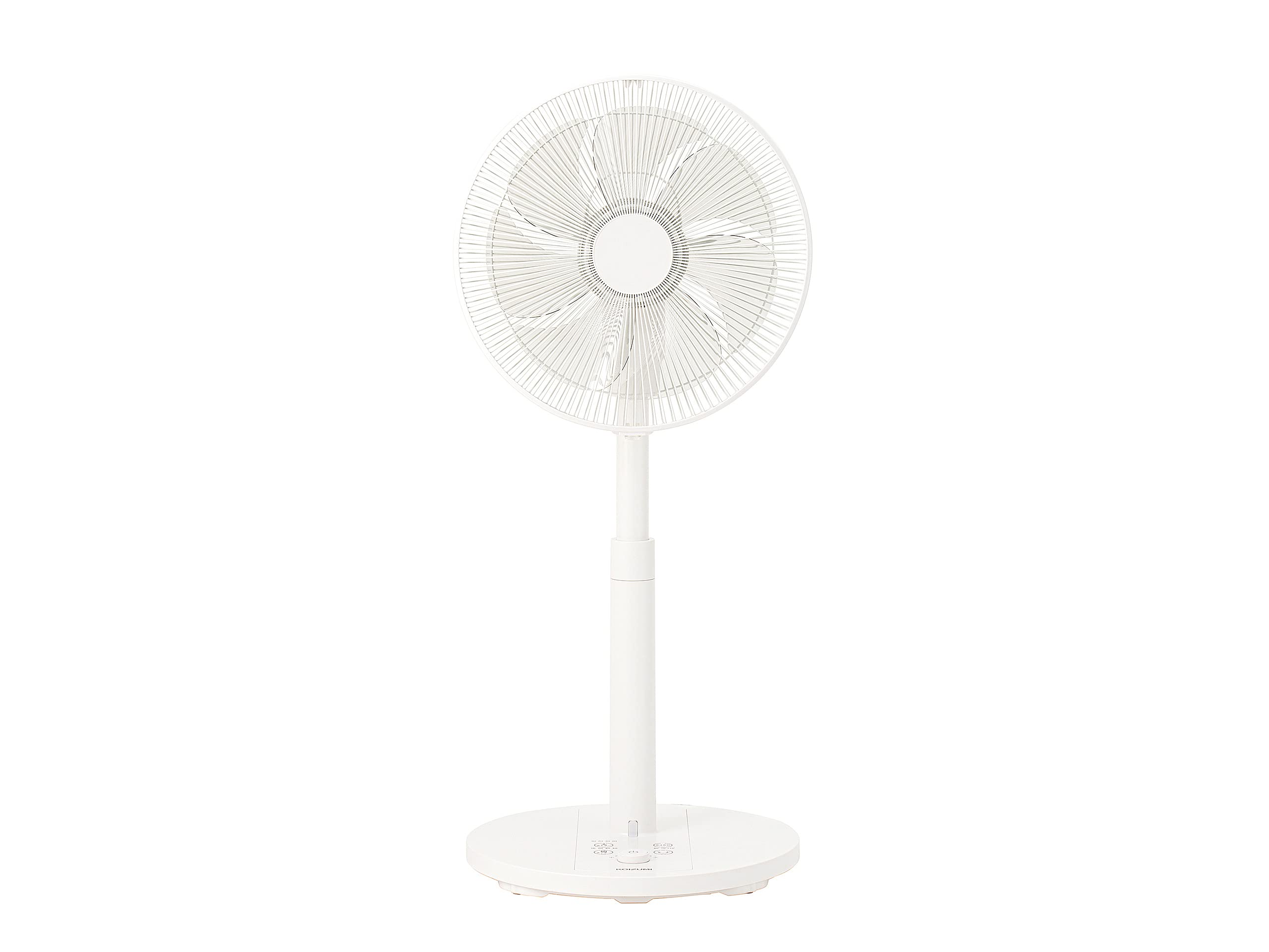 

Koizumi Electric DC with Remote 12 Levels of Air Auto Swing Timer White Fan, Motor, Control, Flow, Mode, On/Off Included, KLF-3021/W белый