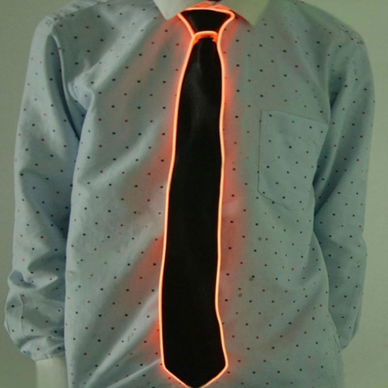 LED Light-Up Arrow Tie - Korean & British Style Wedding Fashion Accessory