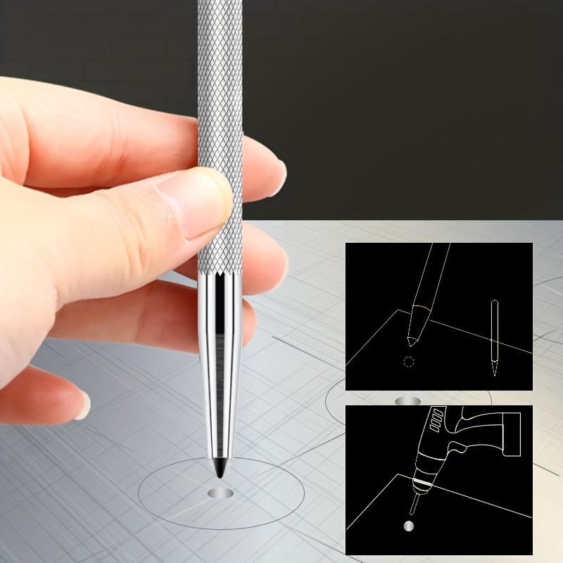 High Hardness Center Punch Non-slip Handle Tapered Punch Point Punch Locator Metal Drill Mark Center Punch Fitter's Chisel Punch
