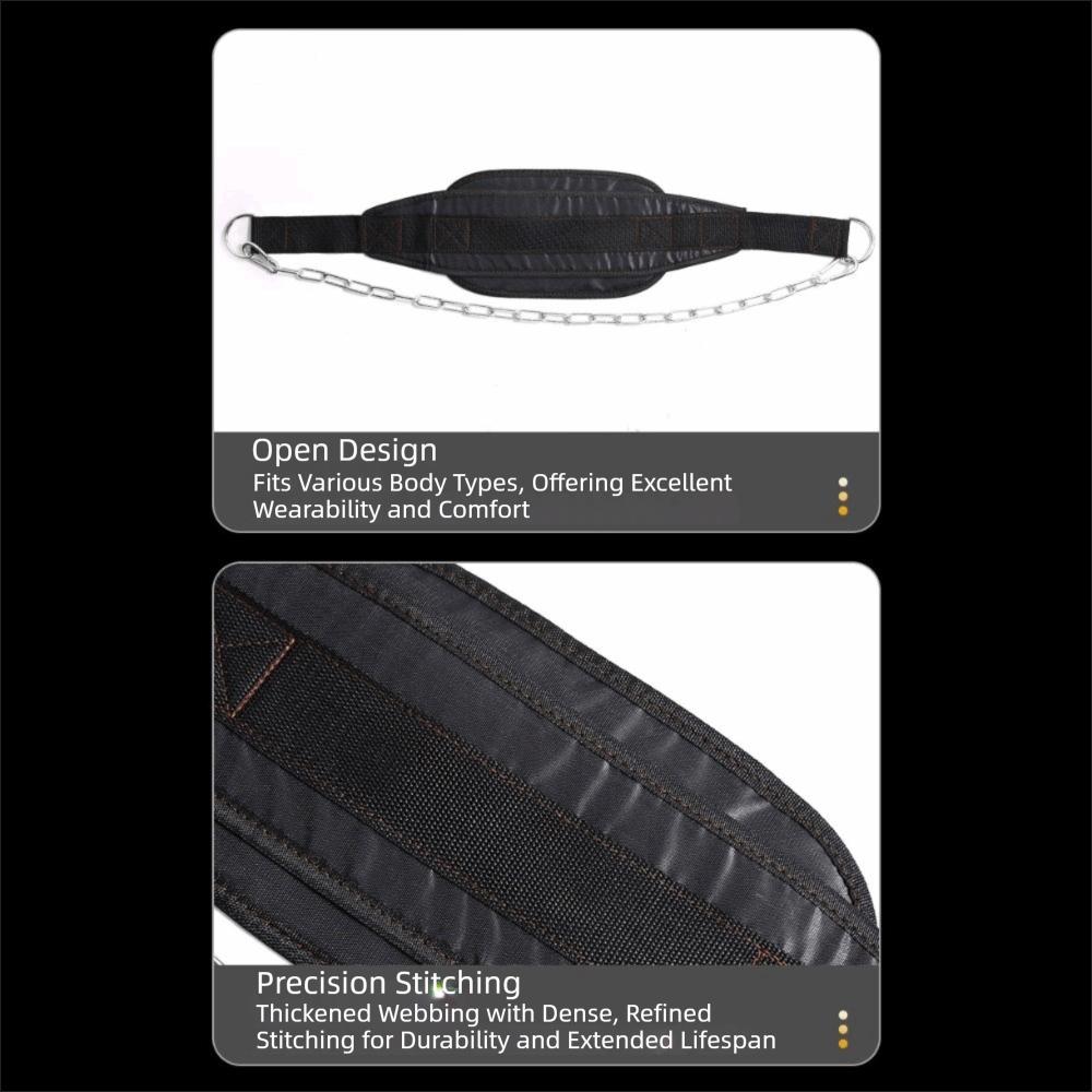 EVA Weighted Belt Lumbar Support Back Support Strength Training Belt Proper Shape Chain Attachment Pull-Ups Belt Cross Training