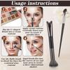 2pcs Nose Contour Brushes Nose Makeup Brush Noses Contouring Brush U-Shaped Angled Tilt Sculpting Fluffy Dual-Ended Makeup Brushes Noses Angled Cheek