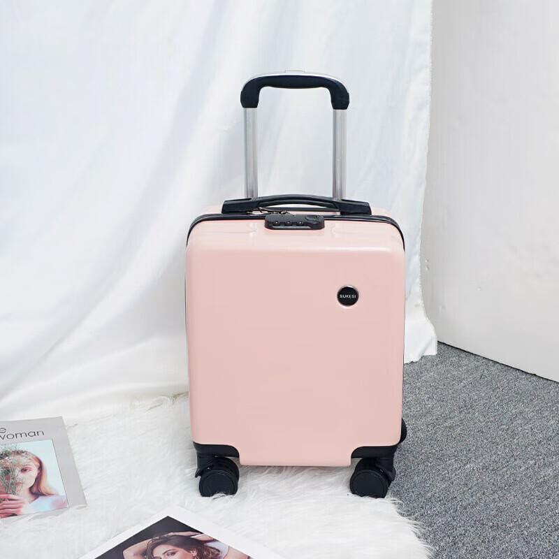 OEING 16-inch Cherry Blossom Pink Carry-on Luggage
