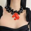 Modische Schwarze Krabbe Halskette Trendiger Krabben Anhänger Halskette Schmuck Für Frauen, Die Individualität Suchen
