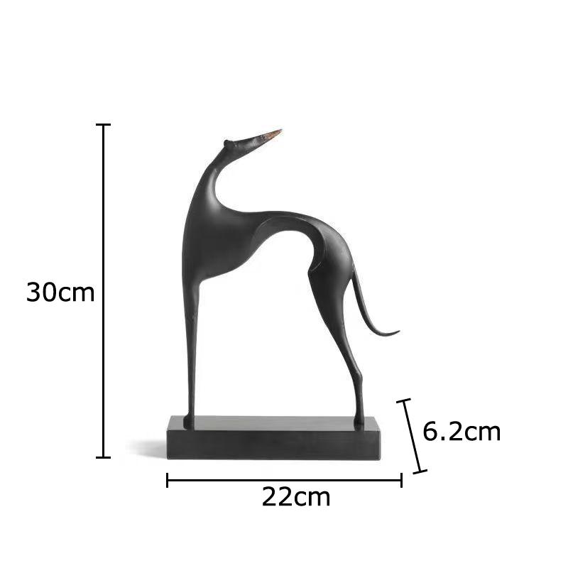 Minimalist Slender Horse Statue Desk Decoration Abstract Artwork Ornaments Creative Horse Metal Sculpture Room Aesthetic Decor