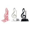 3D Printed Treble Clef Bookends, Music Note Shelf Organizer, Non-Slip Modern Bookend with Stable Support, Sturdy Music Themed Book Stand for Desk