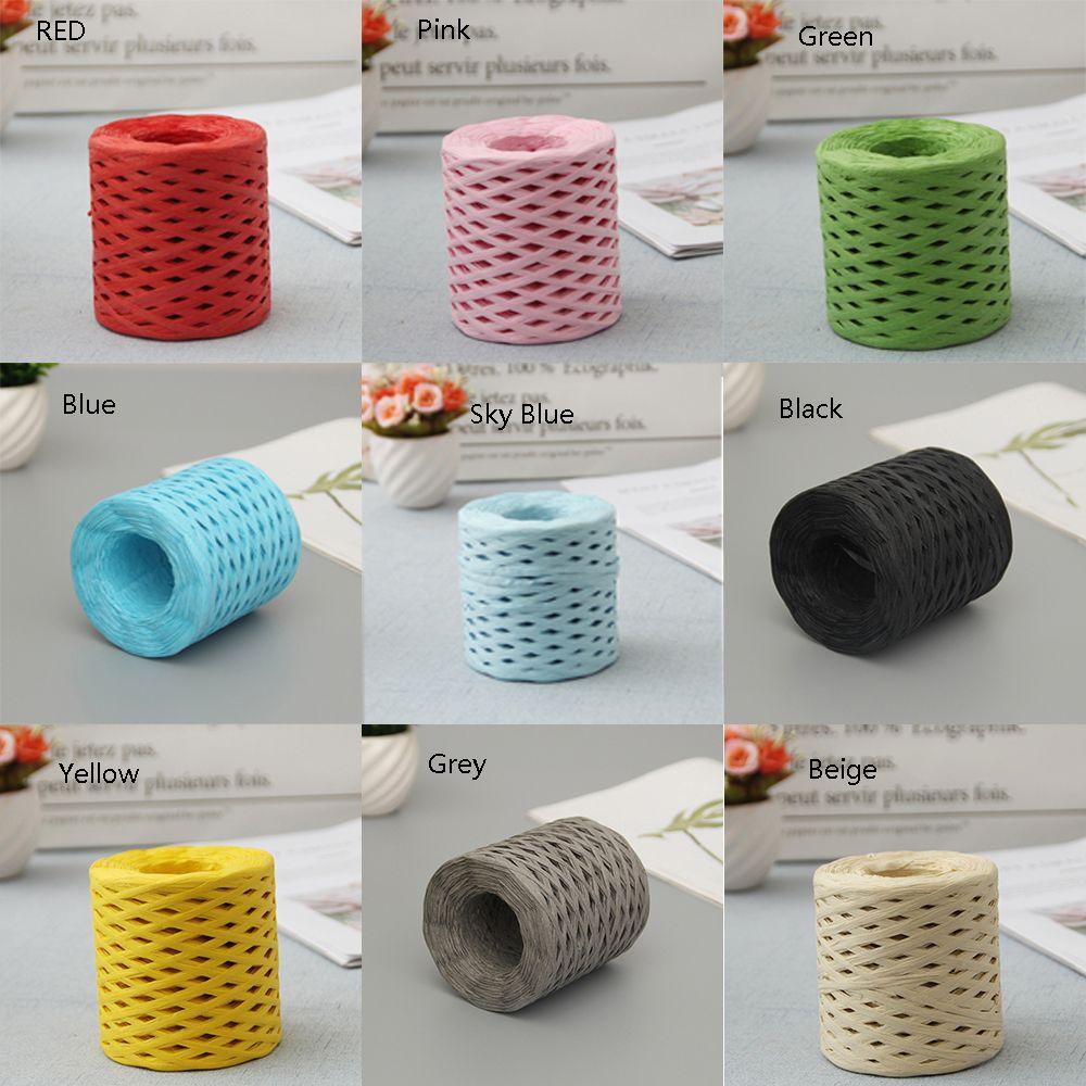 200m Used For Weaving Hats Lafite Braided Rope Packaging Tape Decorative Rope Manual